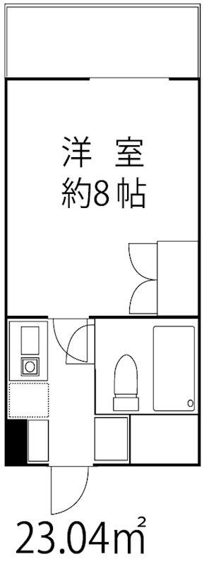 ドミールセッテ国分寺(1K/10階)の間取り写真
