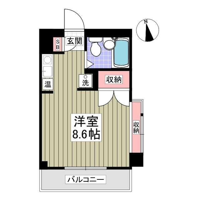 アーバンハイム小平(ワンルーム/3階)の間取り写真