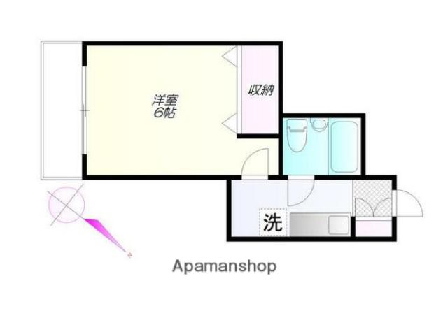 GRAND PAIR(1K/3階)の間取り写真