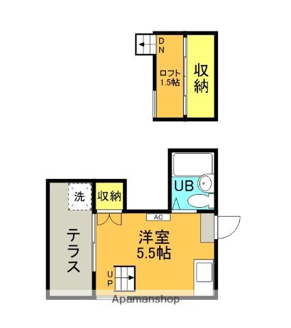 VILLAGE KAORU(ワンルーム/1階)の間取り写真