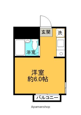 サンフラワー仲町ハイツ(ワンルーム/1階)の間取り写真