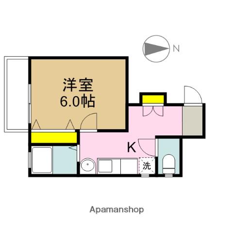 福田ハイツ(1K/1階)の間取り写真