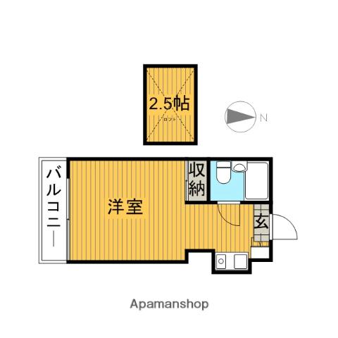 サンライズ吉祥寺(ワンルーム/1階)の間取り写真