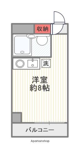 パレ・ドール本郷(ワンルーム/1階)の間取り写真