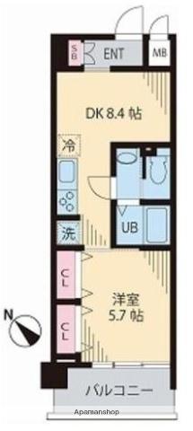ルーチェ茗荷谷 4階階 間取り