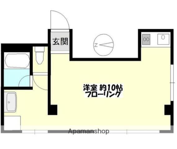 リエス本郷(ワンルーム/3階)の間取り写真