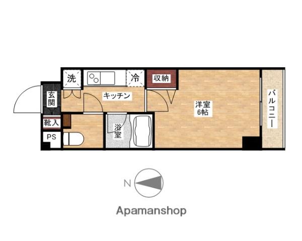 スパシエオリエンス板橋本町(1K/3階)の間取り写真