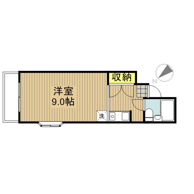 ダイヤモンドレジデンス南大塚(ワンルーム/2階)の間取り写真