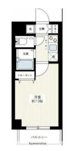 アーバイル目白台(1K/7階)の間取り写真
