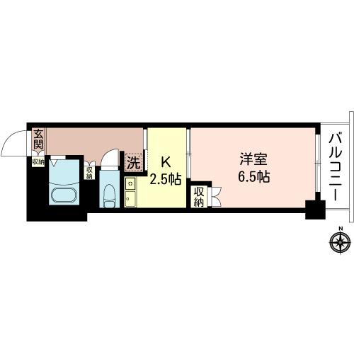 プラザ飯田橋(1K/3階)の間取り写真