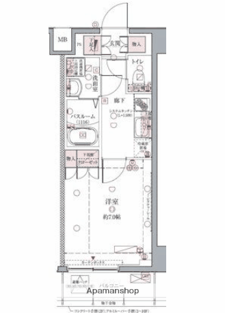 クレヴィスタ亀戸Ⅱ(1K/5階)の間取り写真