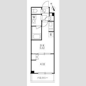 ハーモニーレジデンス板橋シティサイト(1DK/3階)の間取り写真