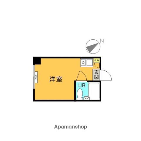 ゴトウビル(ワンルーム/3階)の間取り写真