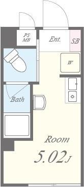 リージェンシー上板橋(ワンルーム/1階)の間取り写真