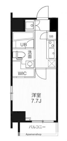 N-STAGE 板橋本町アジールコート(1K/2階)の間取り写真