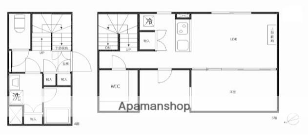 CREAL江戸川橋(1LDK/4階)の間取り写真