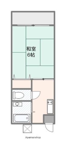 サクラハイツ(1K/1階)の間取り写真