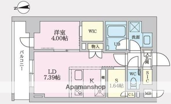 タスキプライムテラス後楽園(1SLDK/3階)の間取り写真