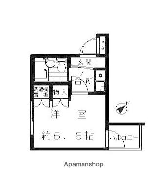 コバヤシハイツ(1K/4階)の間取り写真