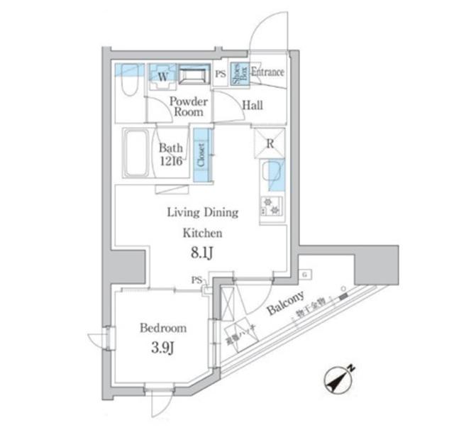 デュオフラッツ板橋大山(1LDK/14階)の間取り写真