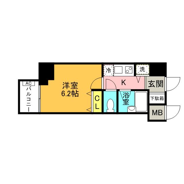 レジディア文京本郷2 3階階 間取り