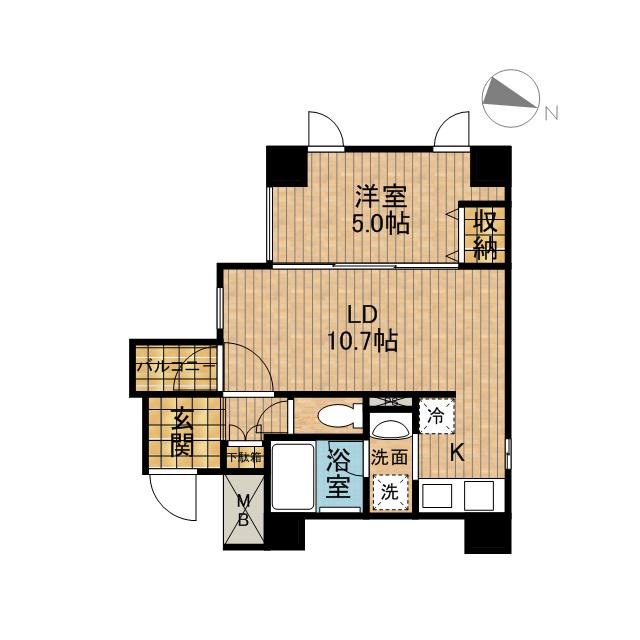 レジディア文京千石(1LDK/3階)の間取り写真