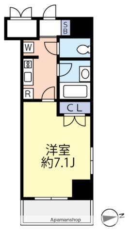グランヴァン荻窪Ⅱ(1K/5階)の間取り写真