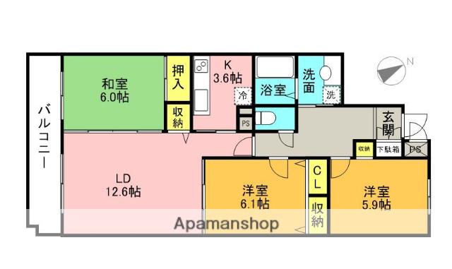 ヴィラージュ西荻 4階階 間取り