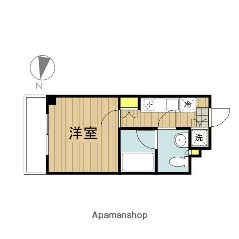 ルーブル笹塚弐番館(1K/3階)の間取り写真