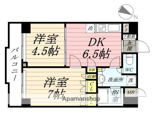 ルーブル下丸子 2階階 間取り