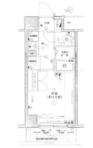エクセリア浜田山 7階階 間取り