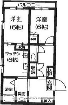 サン・ドエル荻窪 1階階 間取り