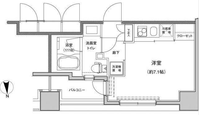 東急セットアップレジデンス恵比寿 11階階 間取り