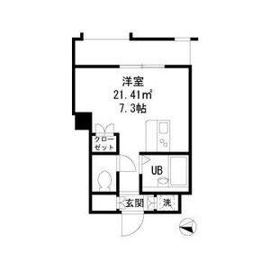 ダイヤモンドレジデンス新宿(ワンルーム/2階)の間取り写真