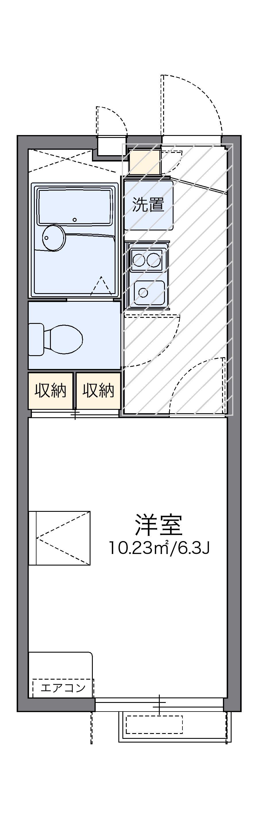 レオパレス姿見 3階階 間取り