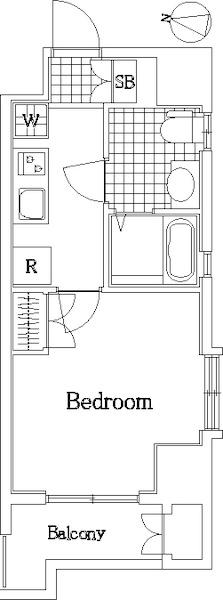 レジオス板橋本町アヴィニティー(1K/10階)の間取り写真