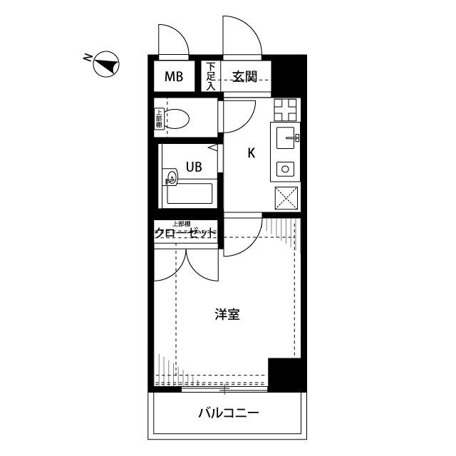 プレール天王洲アイル 1階階 間取り