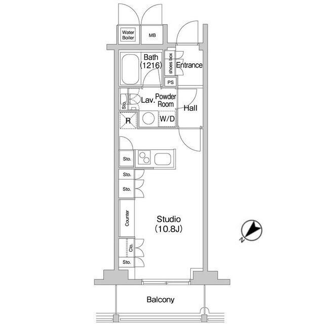 コンフォリア北参道(ワンルーム/11階)の間取り写真