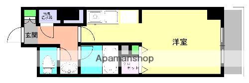 HF駒沢公園レジデンスTOWER(ワンルーム/25階)の間取り写真