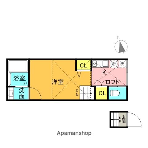 コンフォートテラス久我山(ワンルーム/2階)の間取り写真