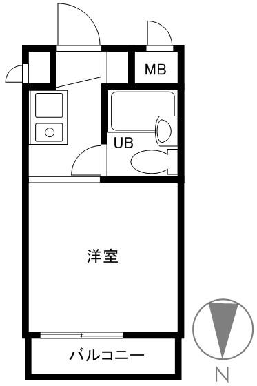 スカイコート下高井戸 7階階 間取り