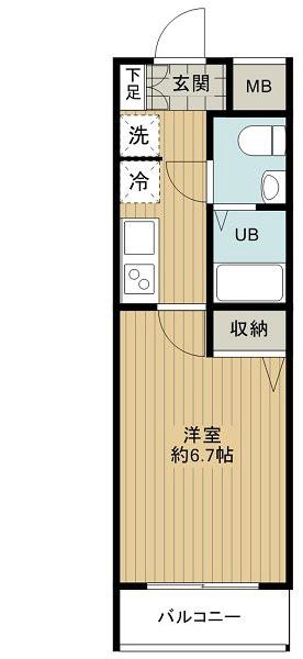 プレール・ドゥーク品川御殿山 3階階 間取り