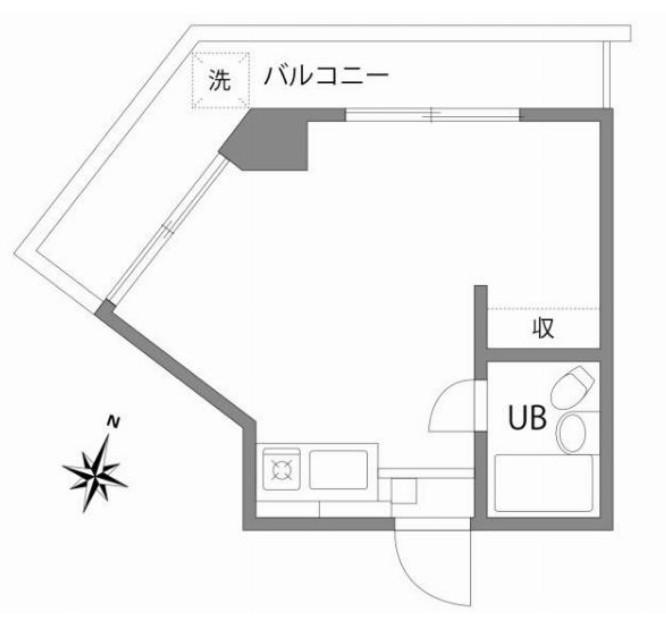 NAVI梅ヶ丘(ワンルーム/4階)の間取り写真