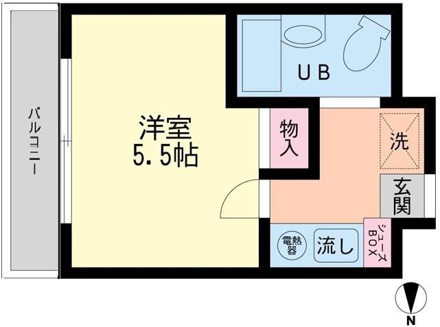 フォレストコート 6階階 間取り