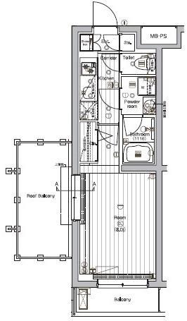 PREMIUM CUBE G 三軒茶屋 4階階 間取り
