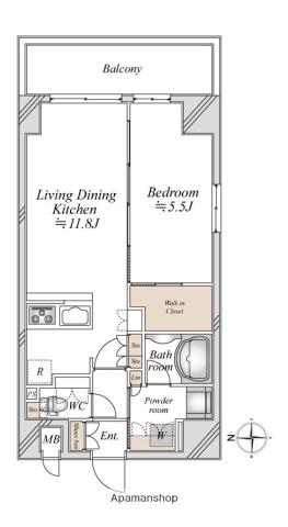 NIDO ASAKUSA(1LDK/2階)の間取り写真