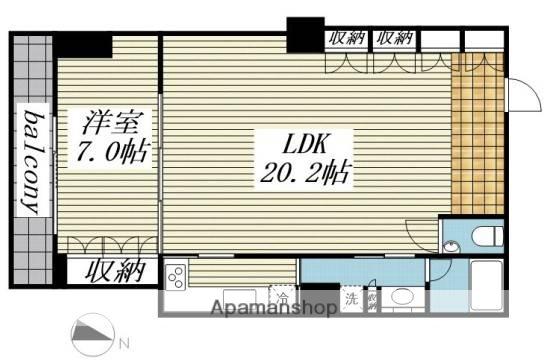 GRAN EBISU(1LDK/3階)の間取り写真