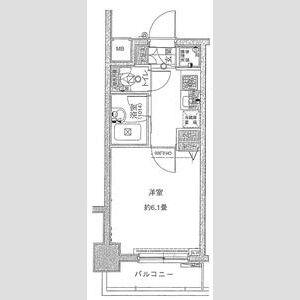 パレステュディオ小石川後楽園(1K/4階)の間取り写真