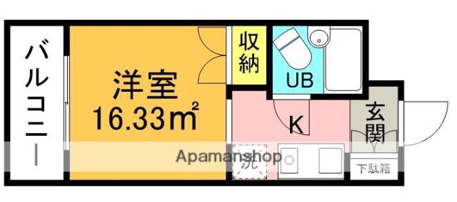 エトワール多摩川(1K/3階)の間取り写真