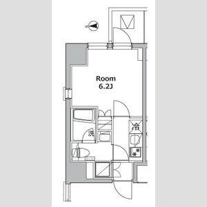 プレミアムキューブ大森本町(1K/5階)の間取り写真